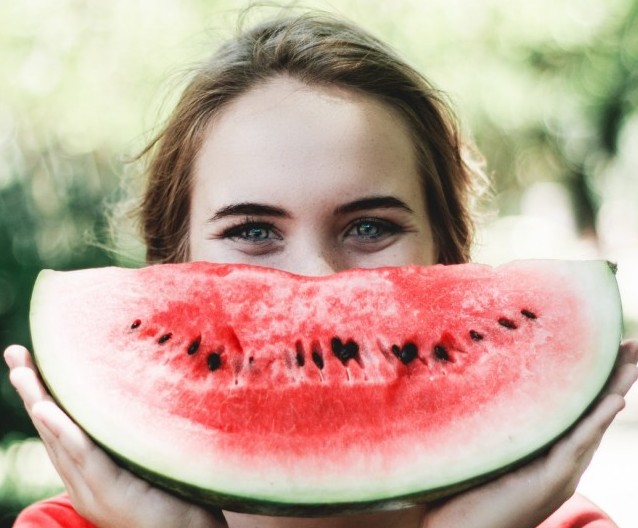 How to work online for yourself - Image 3 A picture of being goofy and using a watermelon as a smile on your face.