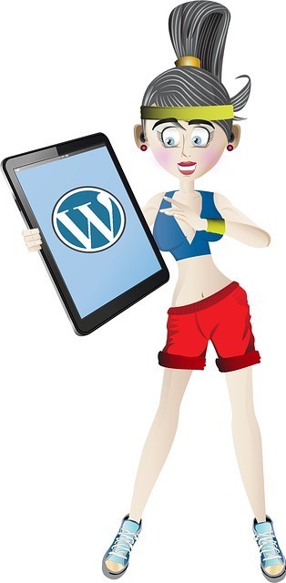 How To Overcome The Fear Of Failure - image 3 for article a animated women using a pad with a wordpress logo on it.