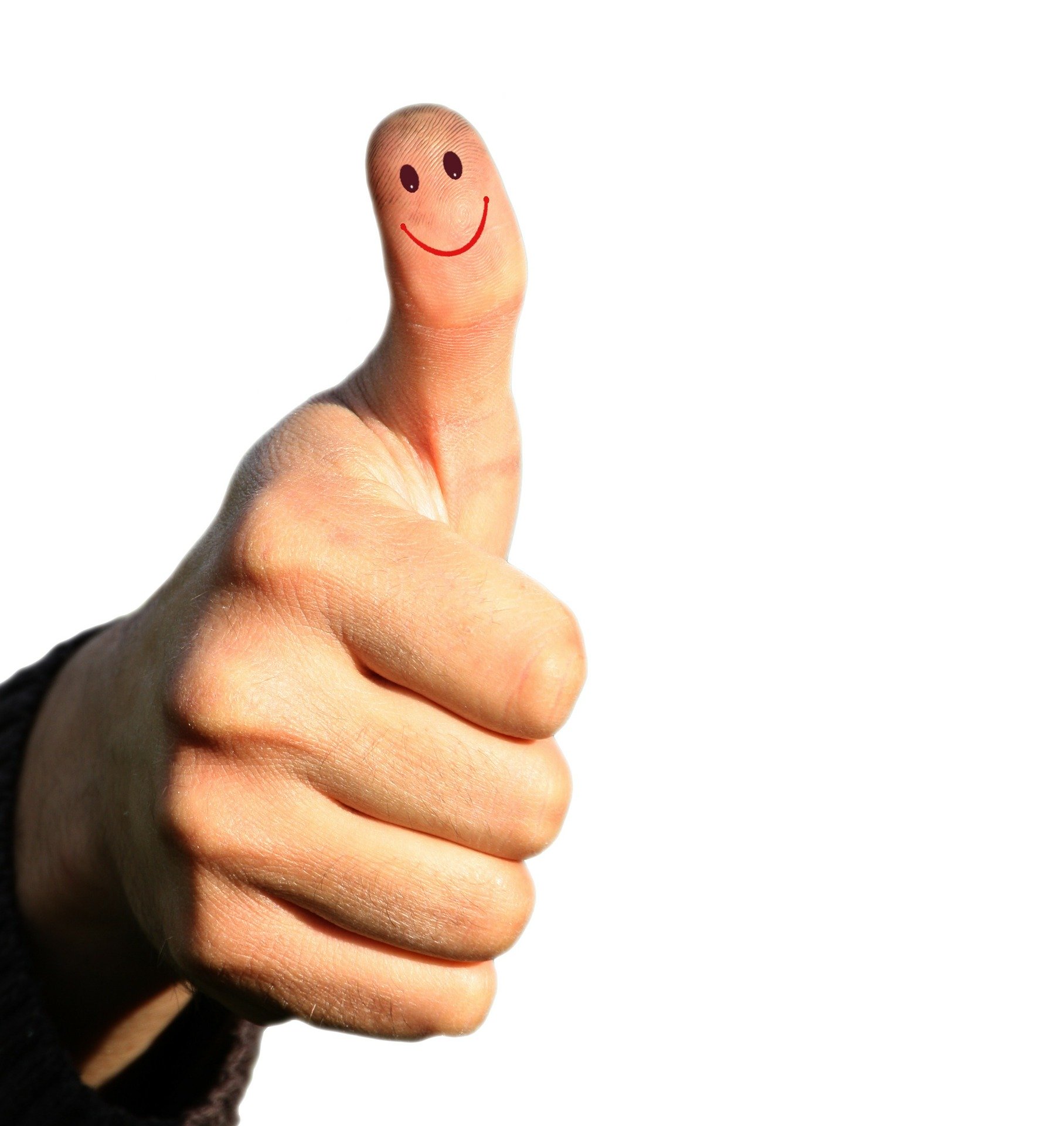 An Image of a smiley thumbs up